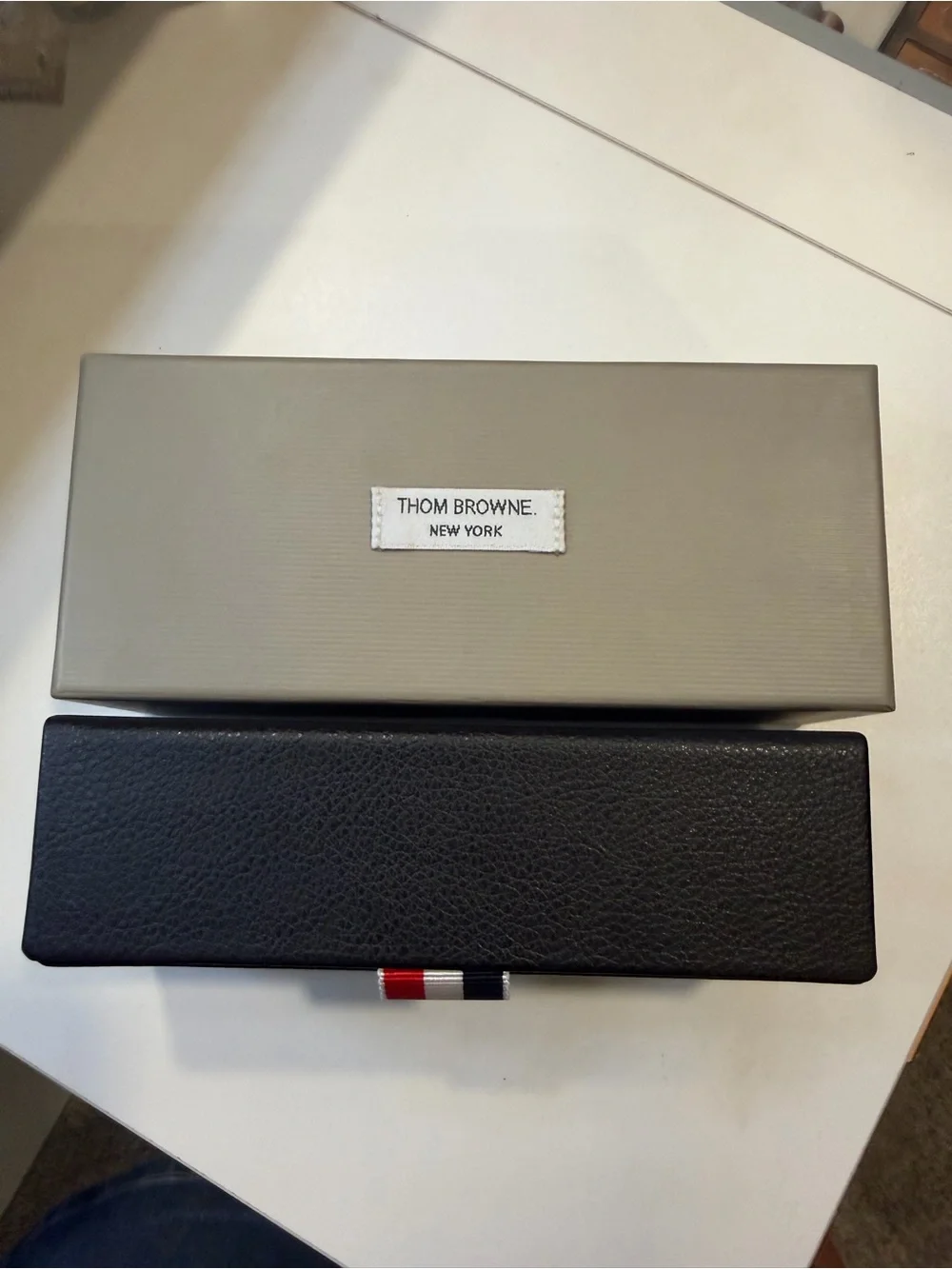 Thom Browne- Matte Gray Sunglasses with Multi-Tint Lenses